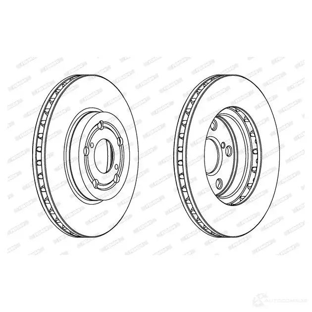Тормозной диск FERODO DDF1064 711727 DDF1064-1 DDF1 064 - Изображение 1
