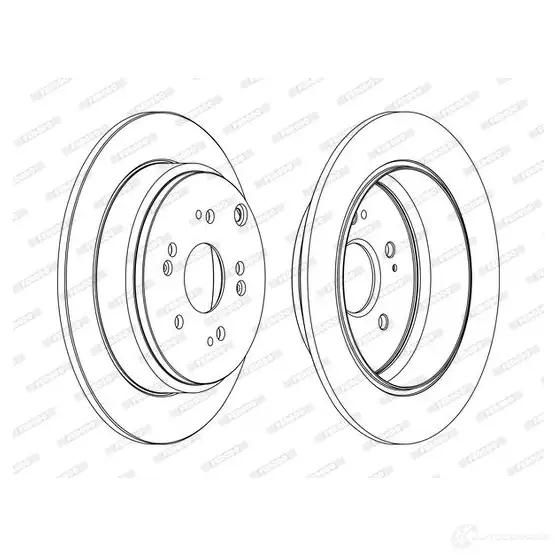 Тормозной диск FERODO 1193641284 45BLAE DDF1860C DDF186 0C