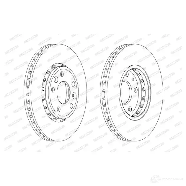 Тормозной диск FERODO LMM3Y D DF1726C 1193640824 DDF1726C изображение 0