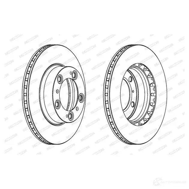 Тормозной диск FERODO DDF1293C-1 DDF12 93C 712002 DDF1293C-1 изображение 0