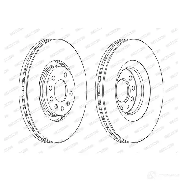 Тормозной диск FERODO DDF19 04C DDF1904C 1193641432 YKRGR изображение 0