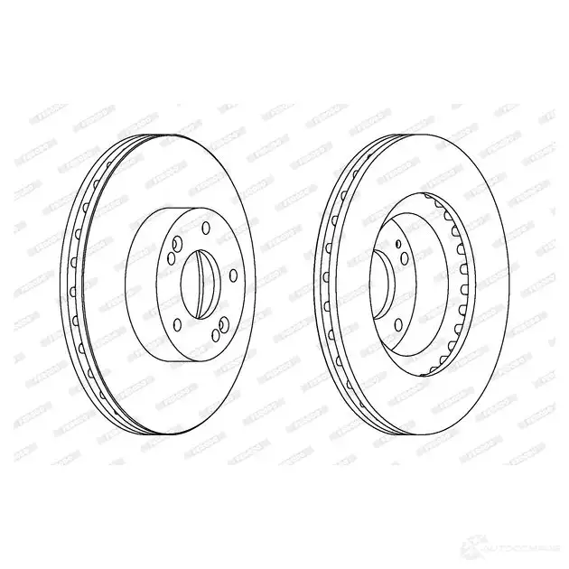 Тормозной диск FERODO 2UZ125I DDF1630C 1193640347 DDF 1630C изображение 0