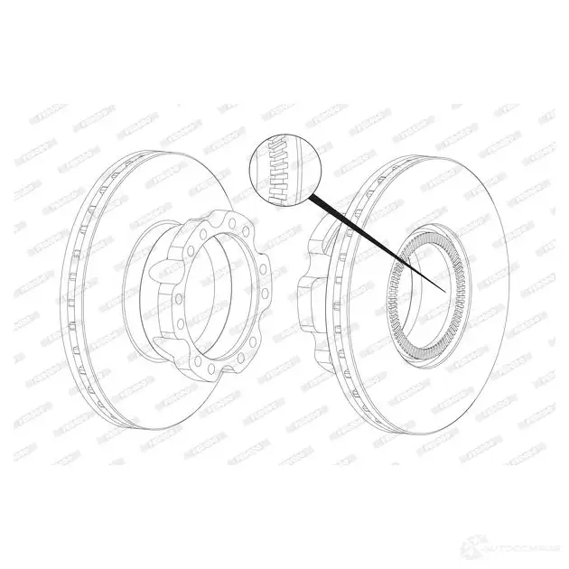 Тормозной диск FERODO 715651 FCR226 A 4IVSEL FCR226A