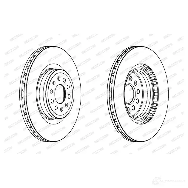 Тормозной диск FERODO 711801 DDF 1137C DDF1137C-1 DDF1137C-1 изображение 0