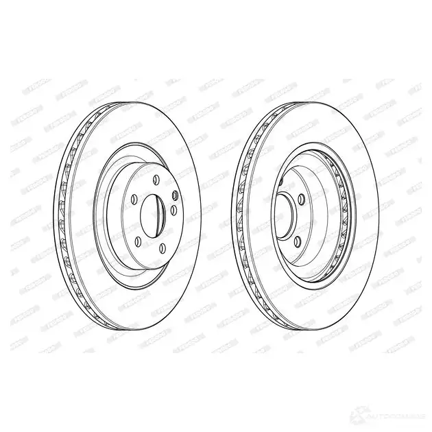 Тормозной диск FERODO DDF 1905C-1 IPNY2 1193641433 DDF1905C-1 изображение 0