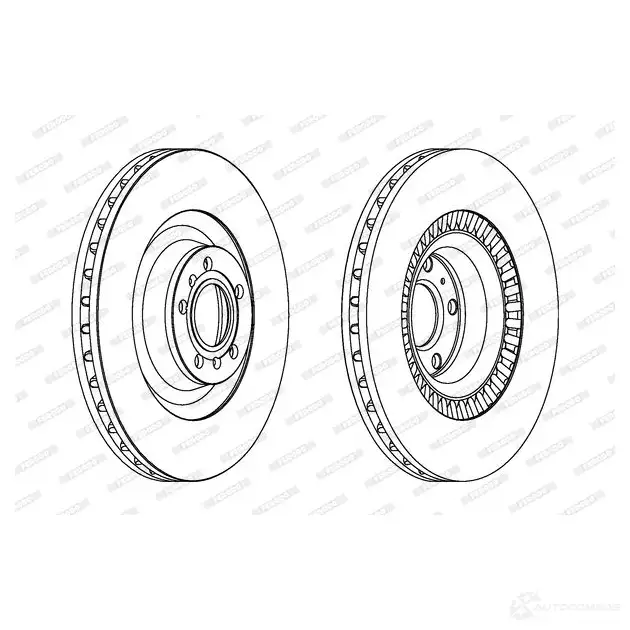 Тормозной диск FERODO 712285 DDF 1572 DDF1572C-1 DDF1572C-1 изображение 0