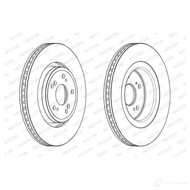 Тормозной диск FERODO 4060426228385 1424681729 DDF2657C BDQ WPE изображение 0