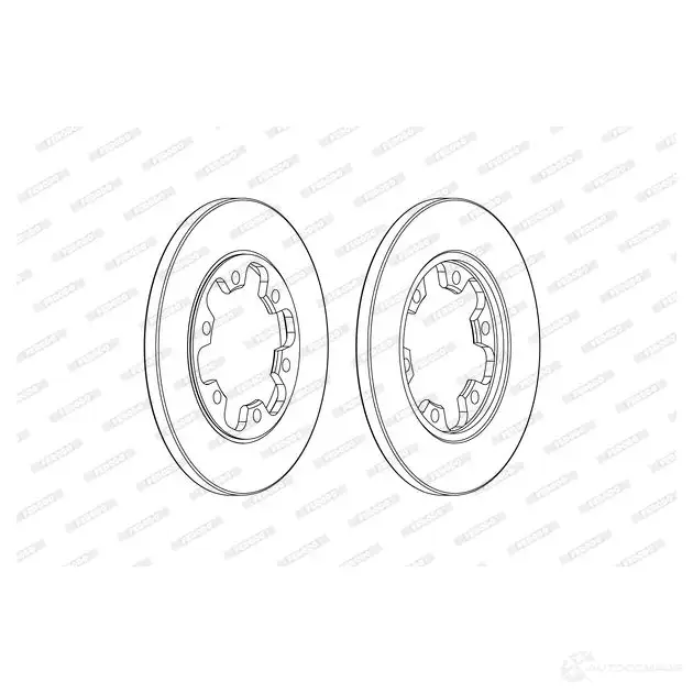 Тормозной диск FERODO DDF248 5C 1193642026 OZ0R8P DDF2485C - Изображение 1