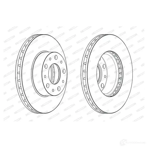 Тормозной диск FERODO 1424681730 4060426228484 DDF2659 G VW3Y - Изображение 1