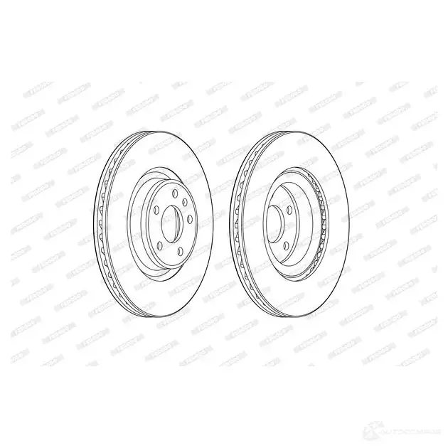 Тормозной диск FERODO DDF2597C-1 D DF2597C-1 1193642077 MZFBI13 изображение 0