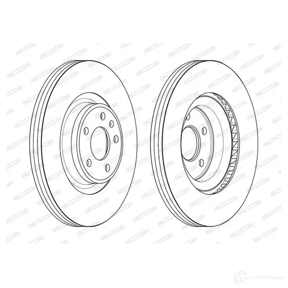 Тормозной диск FERODO DDF2597C-1 D DF2597C-1 1193642077 MZFBI13 изображение 1