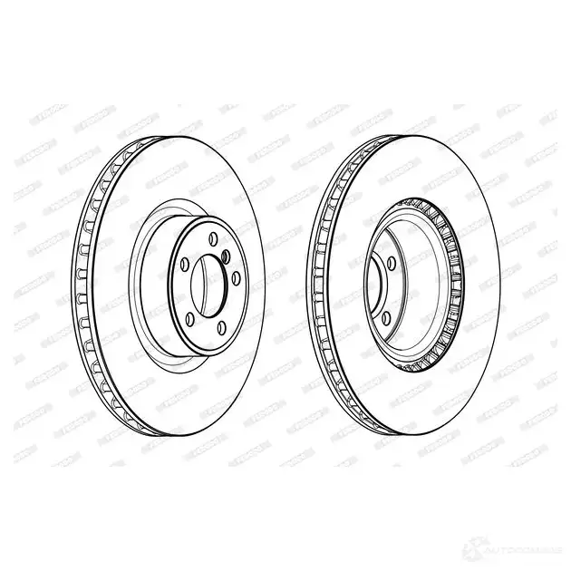 Тормозной диск FERODO SHMUHP DDF2 086C-1 DDF2086C-1 712829 изображение 0