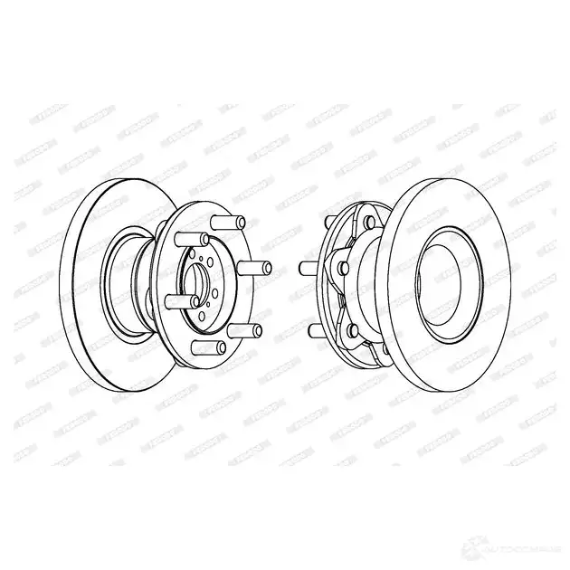 Тормозной диск FERODO FCR234A 715659 FCR234 A CASYWO изображение 0