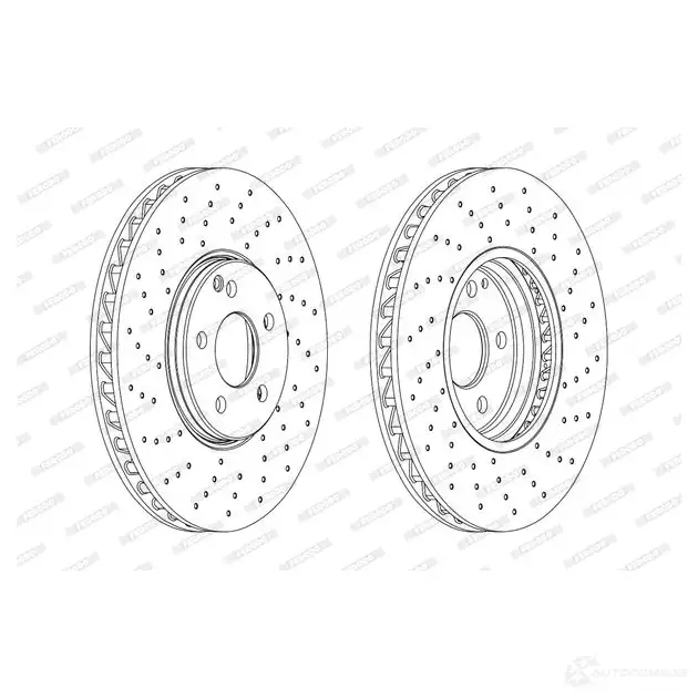 Тормозной диск FERODO 62OXY DDF1981 LC-1 712773 DDF1981LC-1 - Изображение 1
