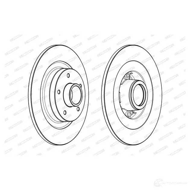 Тормозной диск FERODO KGC88M DDF2185-1 712878 DDF218 5-1 изображение 0