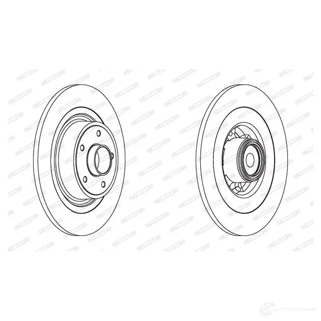 Тормозной диск FERODO 712409 DDF1655-1 DDF1 655 DDF1655-1 изображение 0