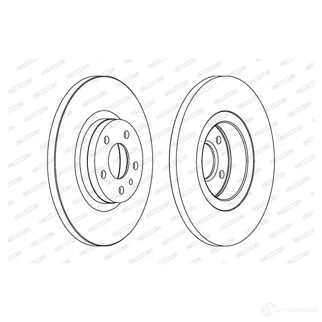 Тормозной диск FERODO DDF1057-1 DDF 1057 DDF1057 711718 изображение 0