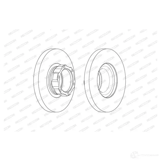 Тормозной диск FERODO RTNFEZZ 1424631592 FCR354A FCR354 A