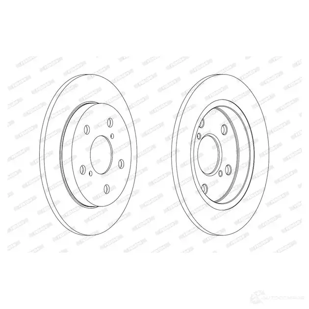Тормозной диск FERODO D DF1788 DDF1788 712598 DDF1788-1 изображение 0