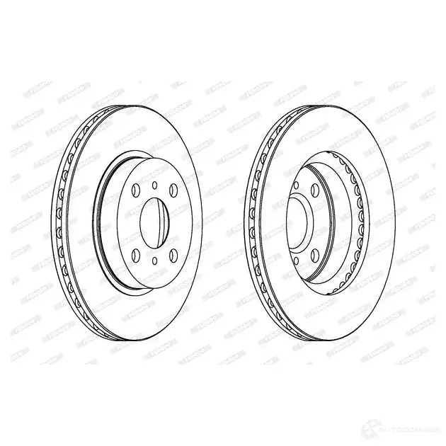 Тормозной диск FERODO 713378 DDF794-1 DDF794 DD F794 изображение 0