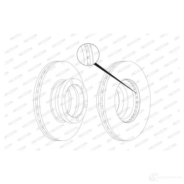 Тормозной диск FERODO FCR130A HY6BY1K 715569 FCR 130A