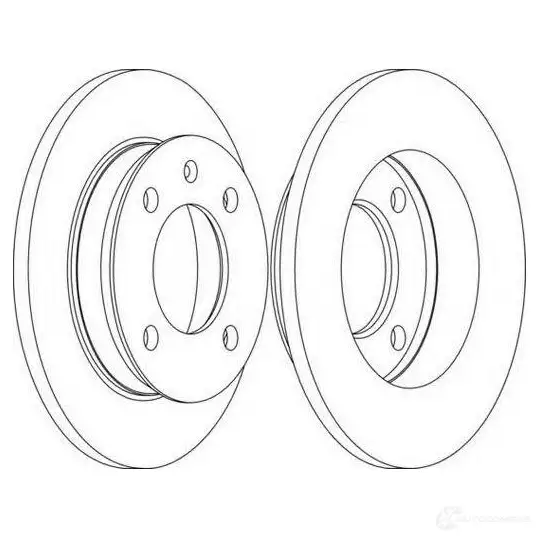 Тормозной диск FERODO D DF079 DDF079-1 ddf0791 21245044 - Изображение 1