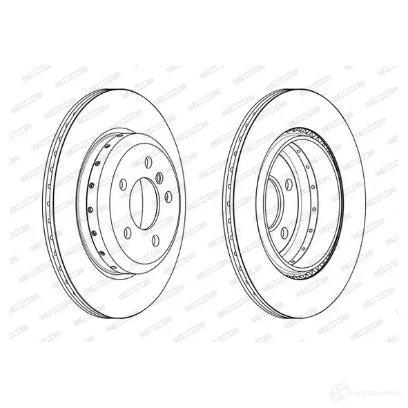 Тормозной диск FERODO 4060426245993 1424681710 EBME 9W DDF2504VC-1 - Изображение 1