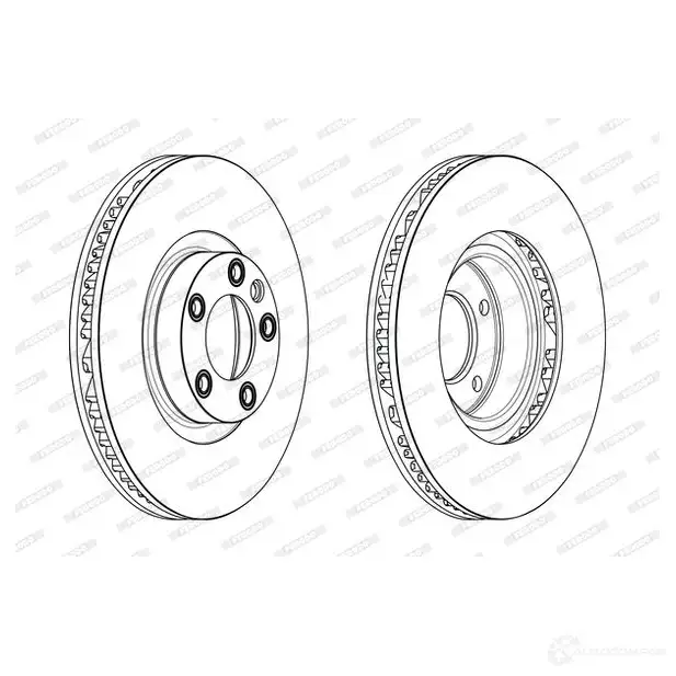 Тормозной диск FERODO 1424229617 DDF2019RC-1 XLCE M68 изображение 0