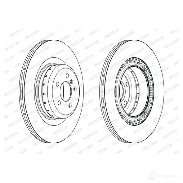 Тормозной диск FERODO 1424229631 DDF2624VC-1 748 CTG3 - Изображение 1