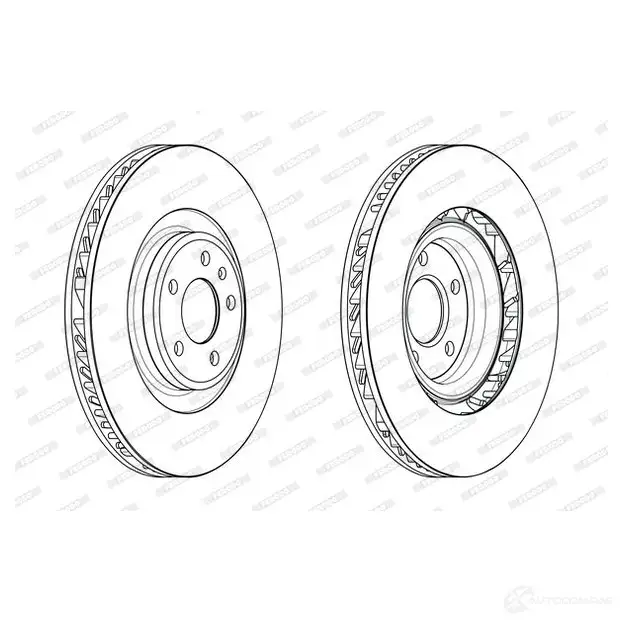 Тормозной диск FERODO 1K UBO1 1424229639 DDF2686RC-1 - Изображение 1