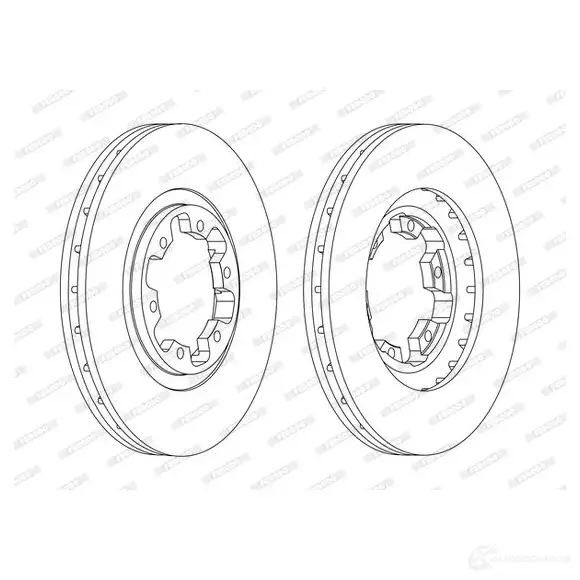 Тормозной диск FERODO H73JB DDF1626 C DDF1626C 1193640330 изображение 0