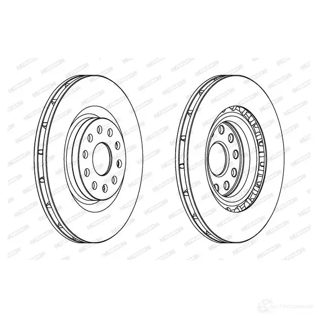 Тормозной диск FERODO 711831 DDF1162-1 DDF1162 DDF11 62 - Изображение 1