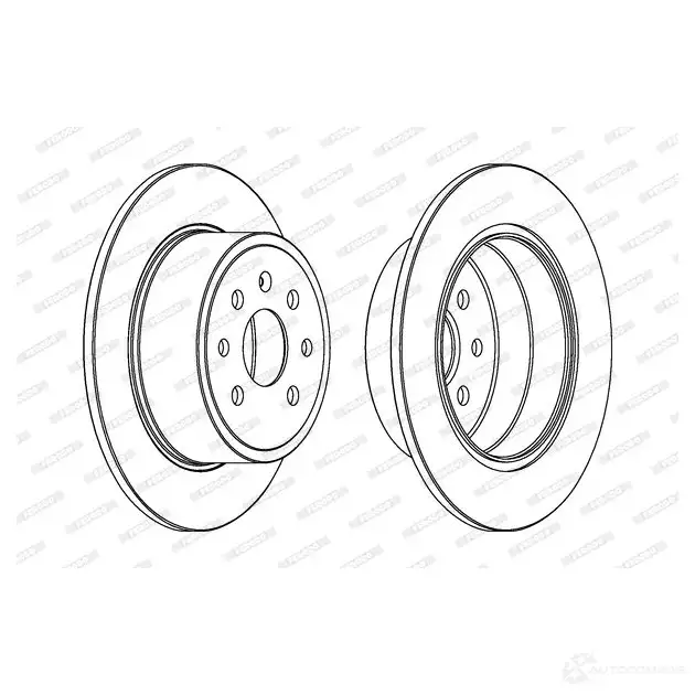 Тормозной диск FERODO DD F814 DDF814 713395 DDF814-1 изображение 0