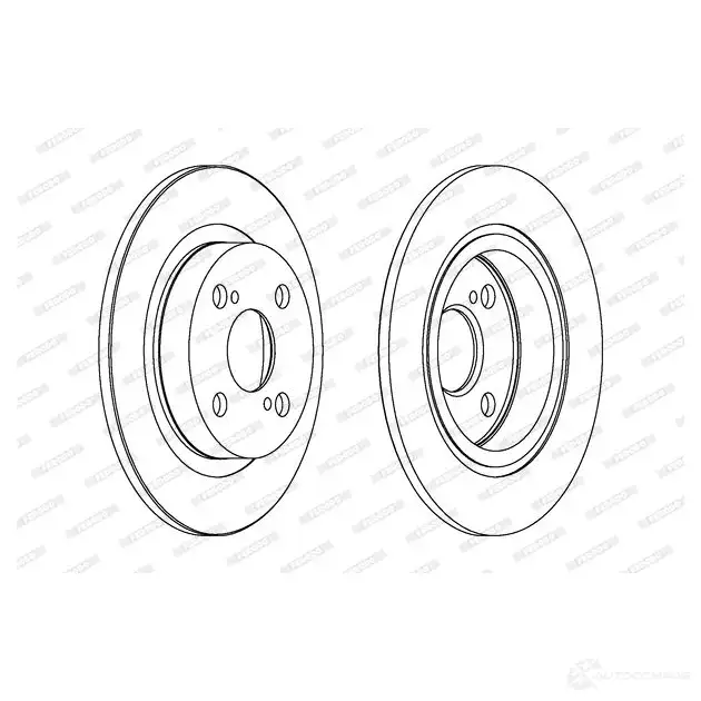 Тормозной диск FERODO DDF401-1 DD F401 713092 DDF401 изображение 0