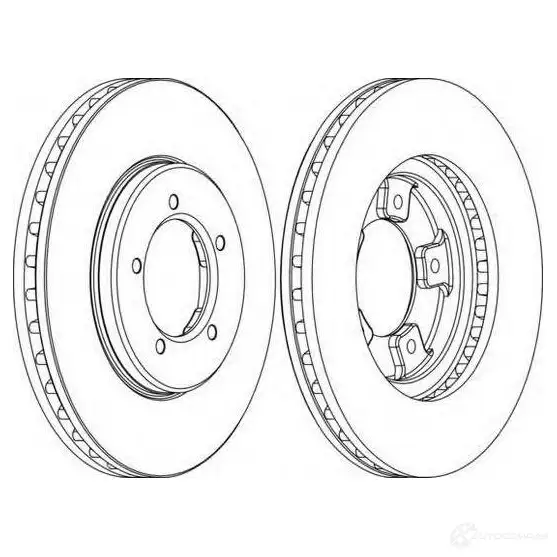 Тормозной диск FERODO 1193637871 DDF1 039 DDF1039-1 ddf10391 изображение 0