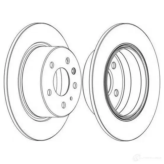 Тормозной диск FERODO DDF003-1 DDF 003 ddf0031 21244944 - Изображение 1