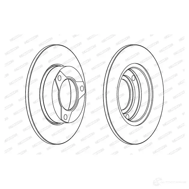 Тормозной диск FERODO ddf1676c1 DDF16 76 DDF1676C-1 1193640580 изображение 0