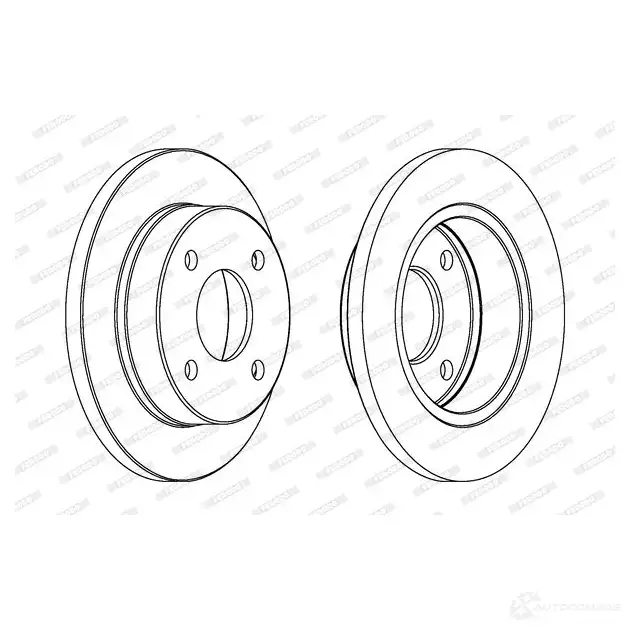 Тормозной диск FERODO DDF20 2 DDF202-1 DDF202 712799