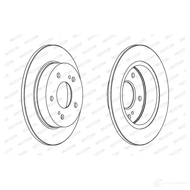 Тормозной диск FERODO DDF549 DDF549-1 713221 DDF54 9 изображение 0