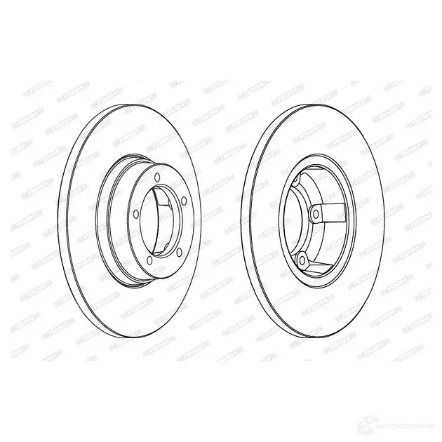 Тормозной диск FERODO D DF1374 DDF1374-1 21245610 ddf13741 изображение 0