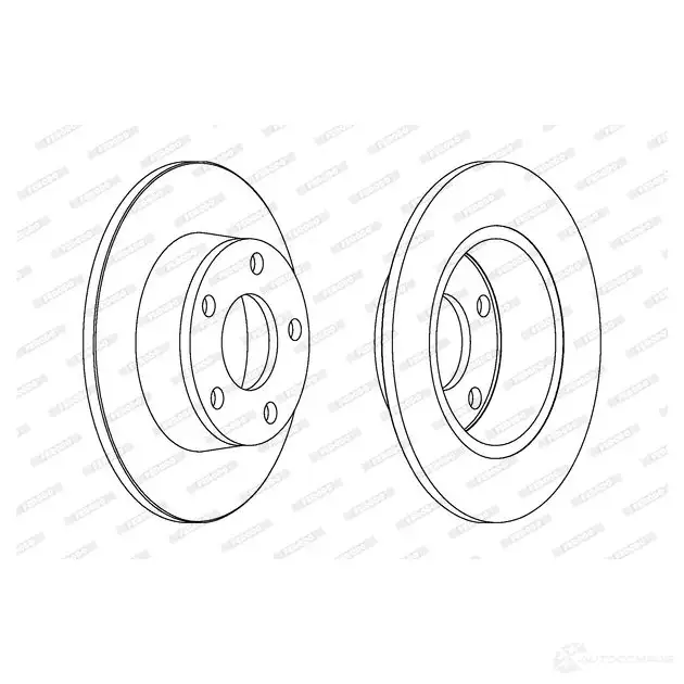 Тормозной диск FERODO DDF2090 C-1 ddf2090c1 1193641703 CCGLMUR