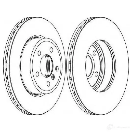 Тормозной диск FERODO DDF12 71 ddf12711 DDF1271-1 21245490 изображение 0