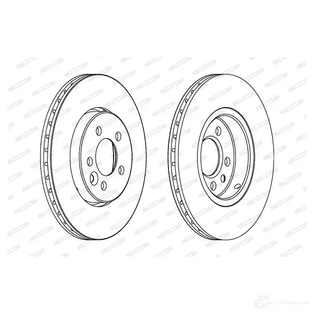 Тормозной диск FERODO DD F1579 DDF1579-1 ddf15791 21245958