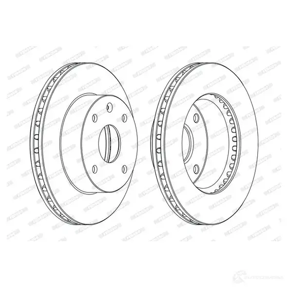 Тормозной диск FERODO DDF330-1 DDF33 0 1193642271 ddf3301 изображение 0