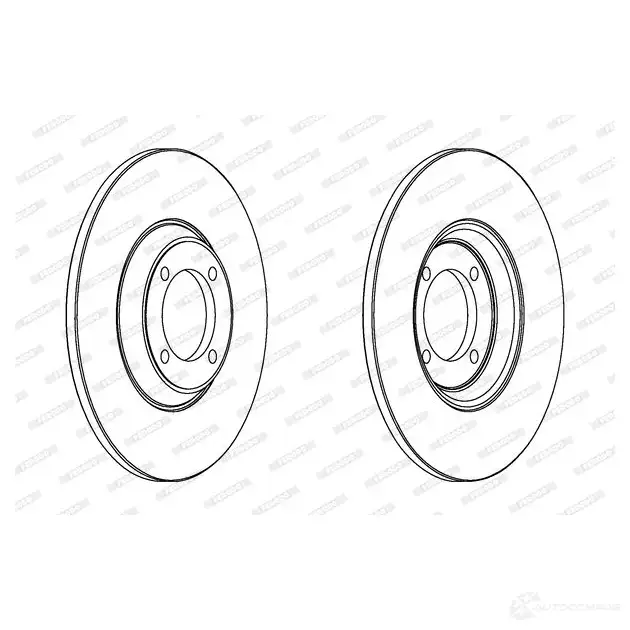 Тормозной диск FERODO DD F275 DDF275-1 712983 DDF275