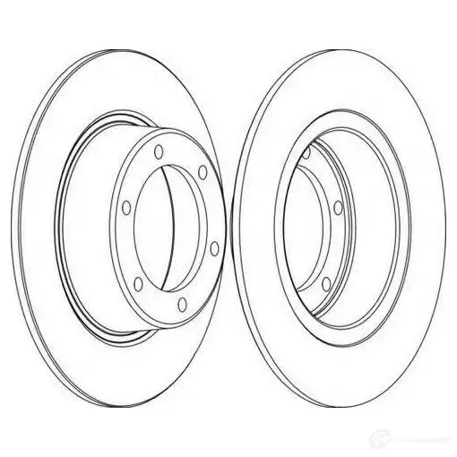 Тормозной диск FERODO ddf0111 DDF011-1 21244954 D DF011 - Изображение 1