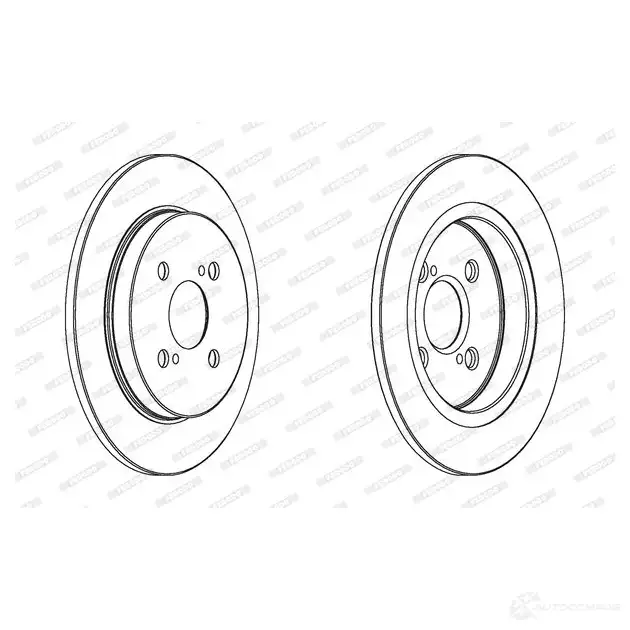 Тормозной диск FERODO DD F178 DDF178-1 712591 DDF1781 изображение 0