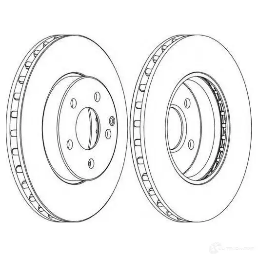 Тормозной диск FERODO DDF1252-1 ddf12521 DDF 1252 21245456 изображение 0