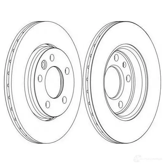 Тормозной диск FERODO DDF1286-1 1193638988 ddf12861 D DF1286 изображение 0