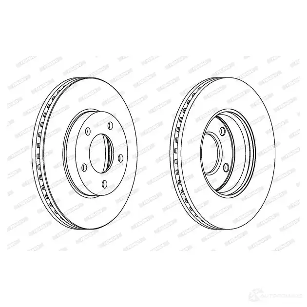 Тормозной диск FERODO ddf214c1 DDF214C-1 1193641760 DD F214C